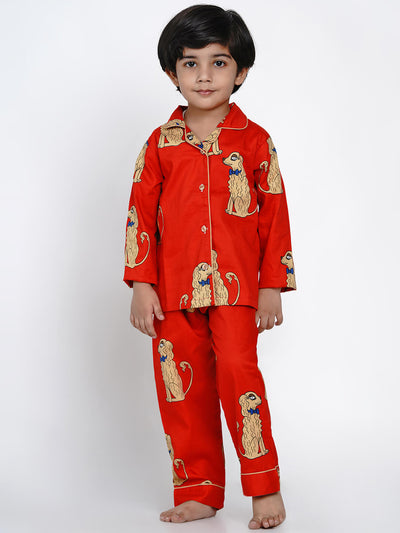 Berrytree Night Suit Red Dogs Boy BerryTree