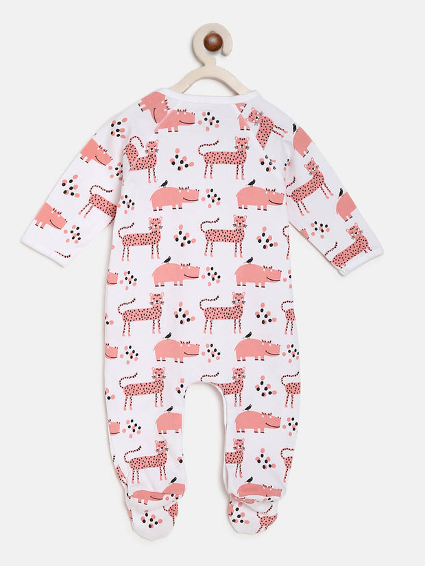 Berrytree Organic Cotton Baby Rompers : Pink Panther BerryTree