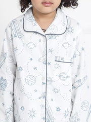 Berrytree Night Suit Boys: Space White
