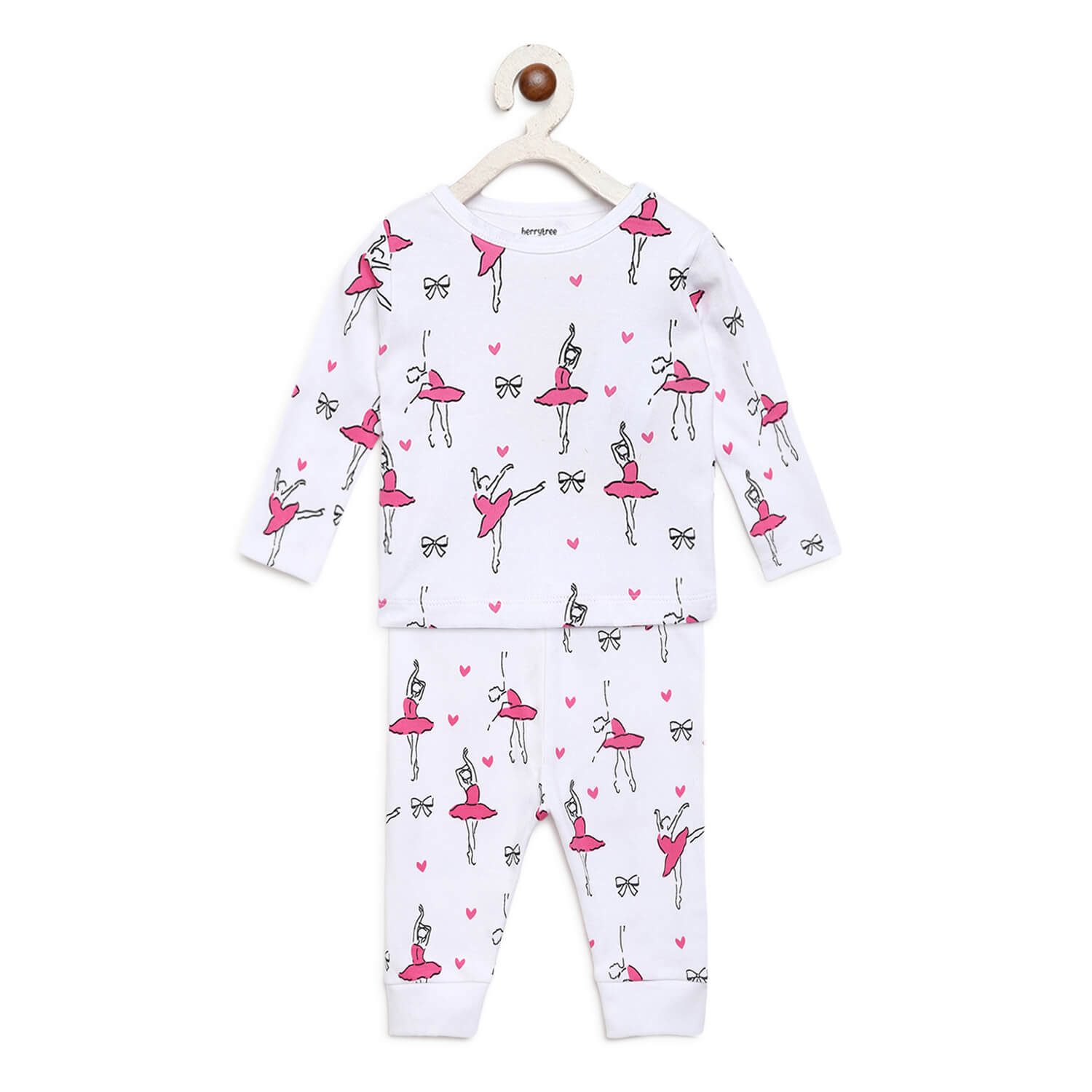 Berrytree Organic Baby Night Dress: Ballerina BerryTree