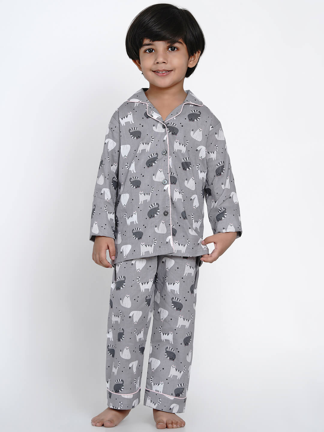 Berrytree Night Suit Grey Cat Boy BerryTree