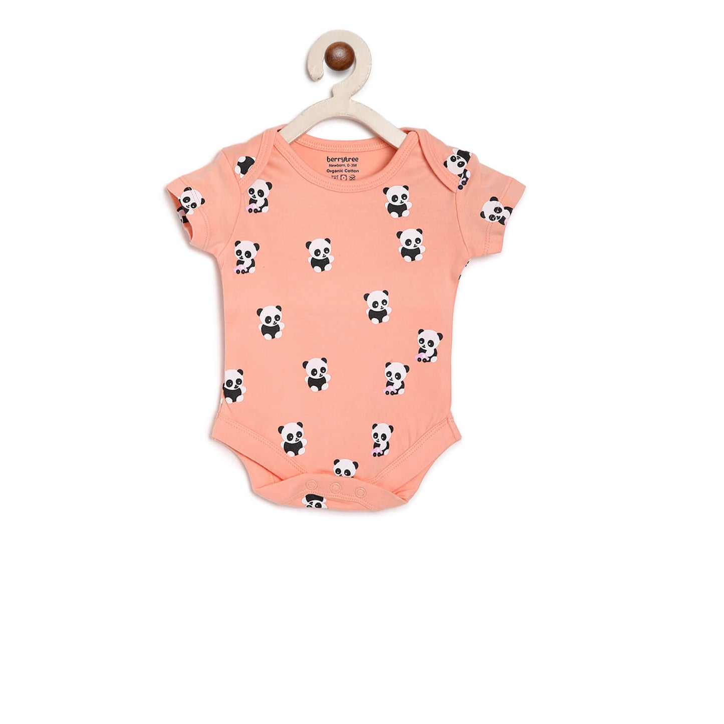 Berrytree Organic Onesies for Babies : Panda Orange BerryTree