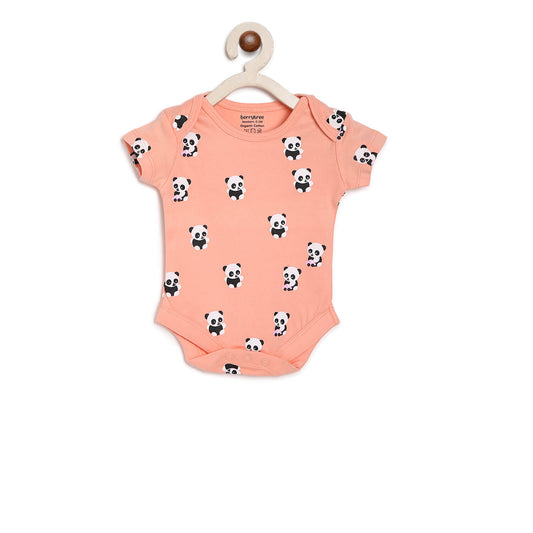 Berrytree Organic Onesies for Babies : Panda Orange BerryTree