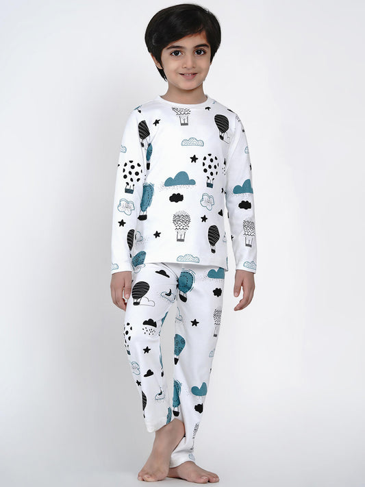 Berrytree Organic Night Suit Hot air Balloon Boy BerryTree