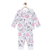 Shop Berrytree Organic Night Suit for Baby Girl: Unicorn Moons BerryTree