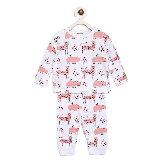 Berrytree Organic Baby Night Dress: Pink Panther BerryTree