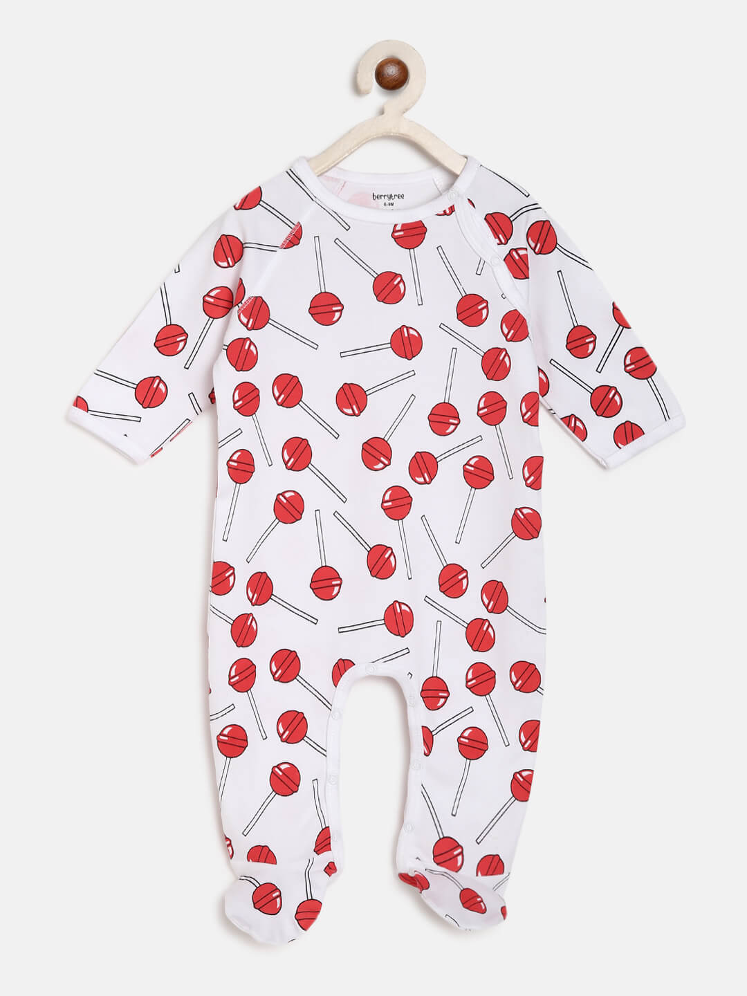 Berrytree Organic Cotton Baby Rompers : Lollipops BerryTree