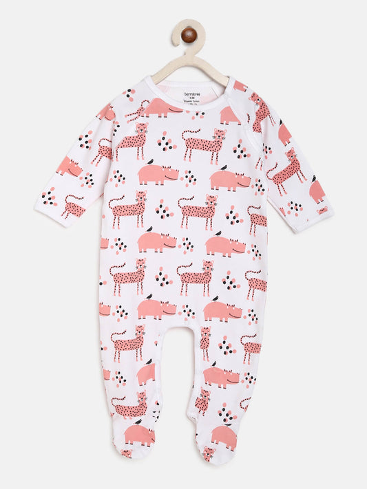 Berrytree Organic Cotton Baby Rompers : Pink Panther BerryTree