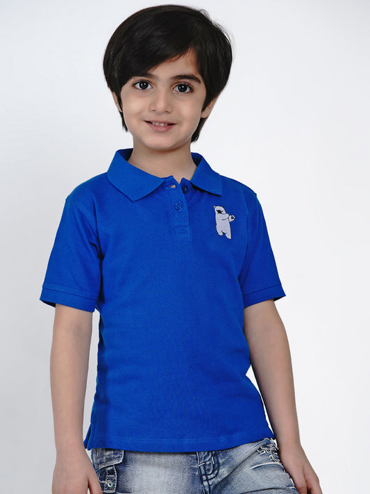 Berrytree Kids Tshirt Polar Bear Blue Berrytree Organic India