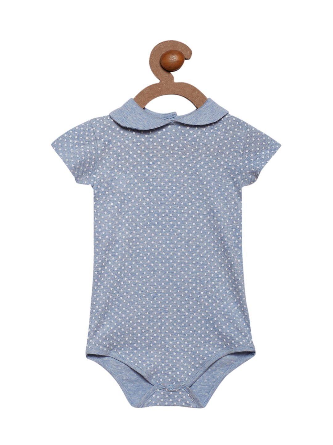 Berrytree Organic Cotton Baby Onesie Peter Pan Blue Star BerryTree