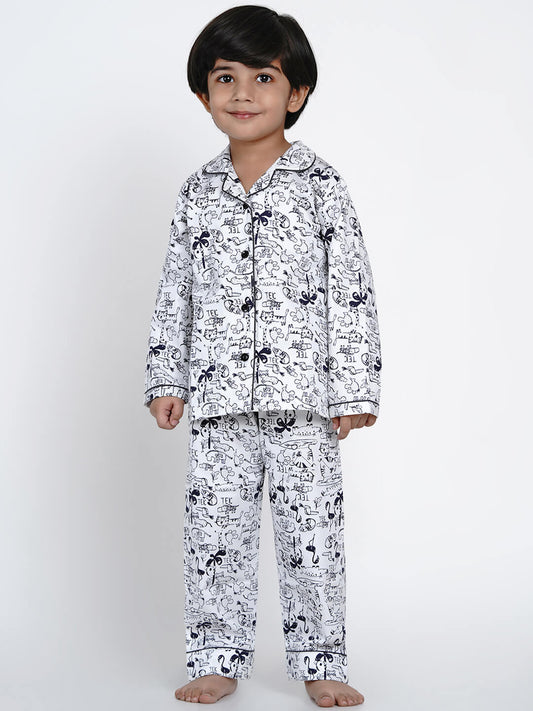 Berrytree Night Suit Blue Animals Boy BerryTree