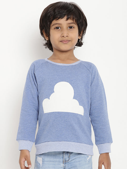 Berrytree Organic cotton Blue Cloud Sweatshirt Unisex BerryTree