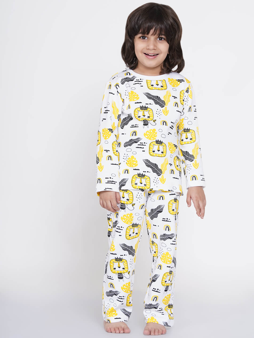 Berrytree Organic Cotton Night Suit Boys: Golden Lion BerryTree