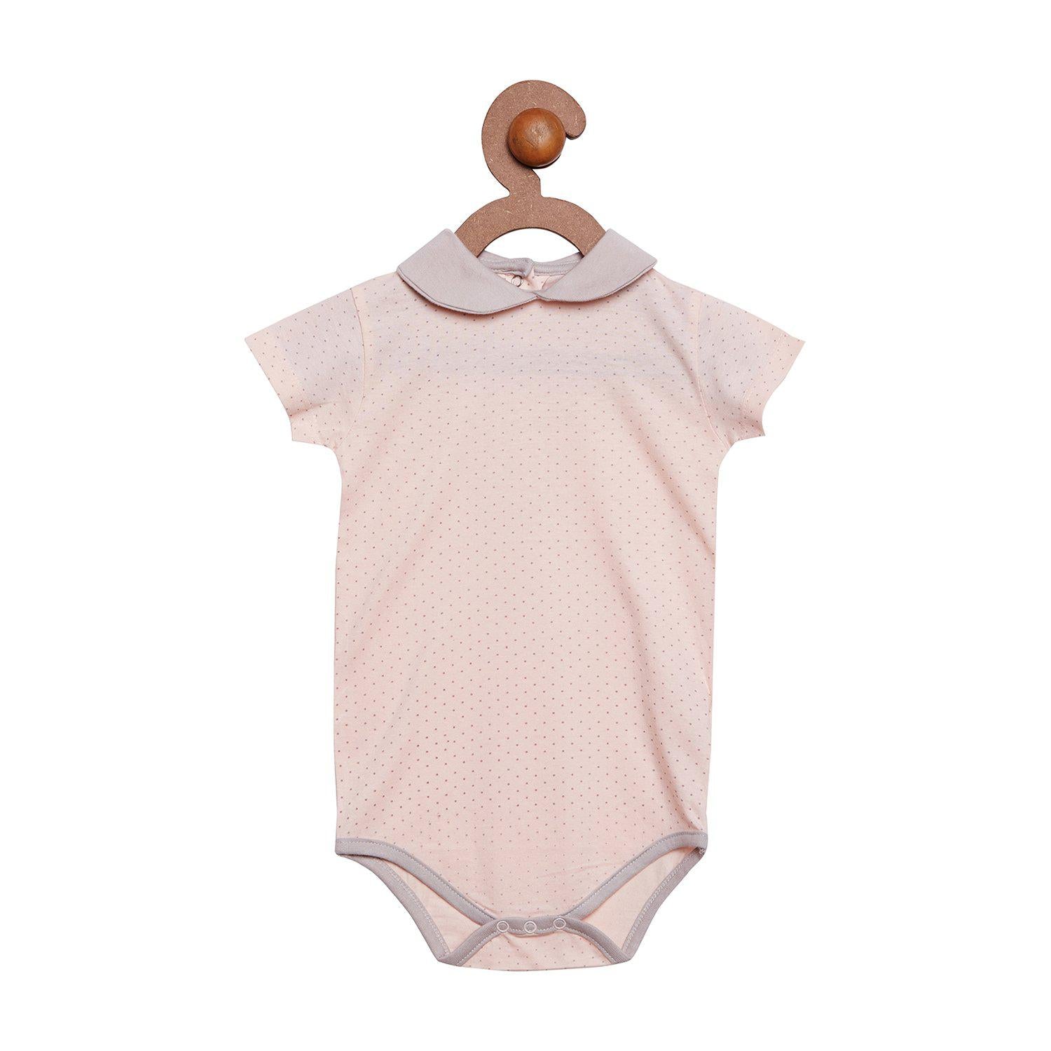 Berrytree Organic Cotton Baby Onesie Peter Pan Pink BerryTree