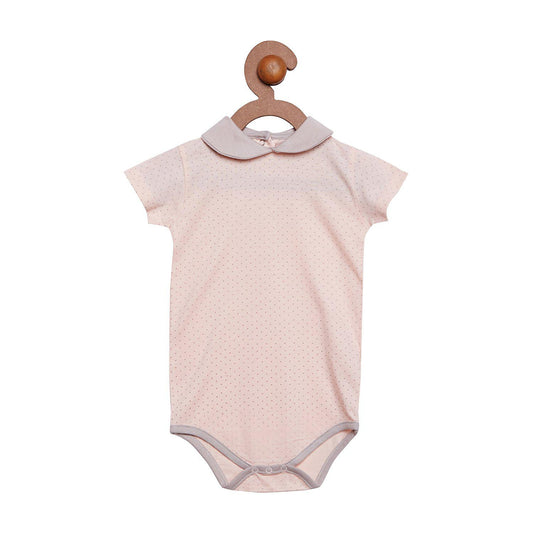 Berrytree Organic Cotton Baby Onesie Peter Pan Pink BerryTree