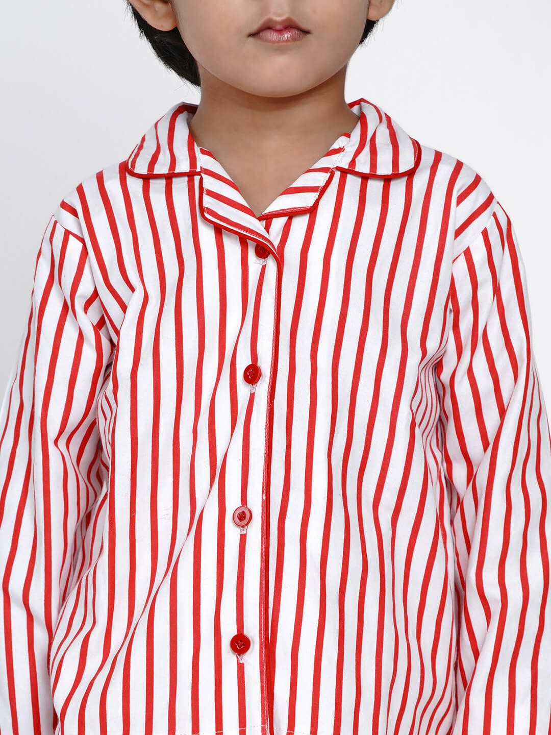 Berrytree Night Suit Red Stripes Boy BerryTree