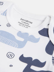 Berrytree Organic Onesies for Babies : Blue Whales BerryTree