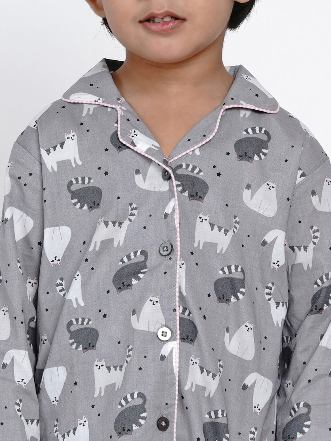 Berrytree Night Suit Grey Cat Boy BerryTree