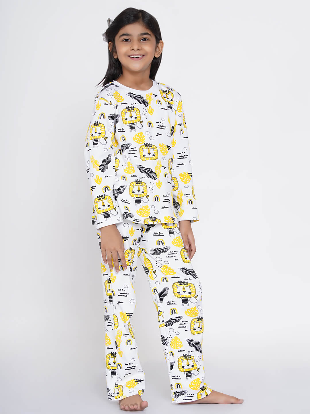 Berrytree Organic Cotton Night Suit Girls: Golden Lion BerryTree