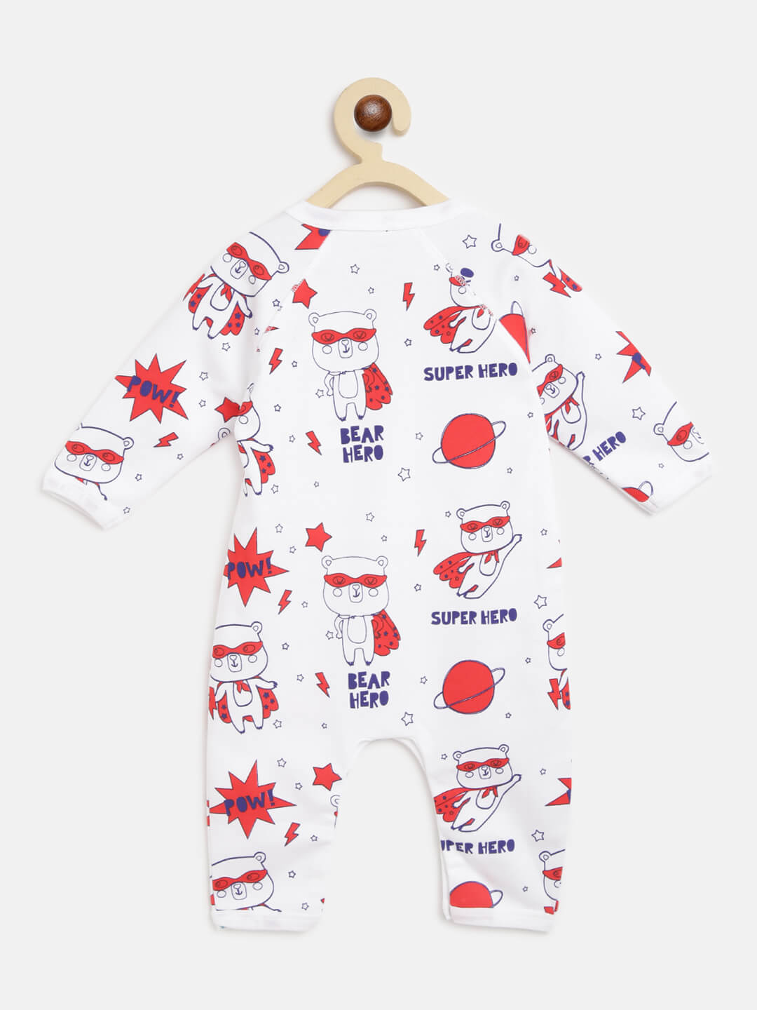 Berrytree Organic Cotton Baby Rompers : Superhero BerryTree