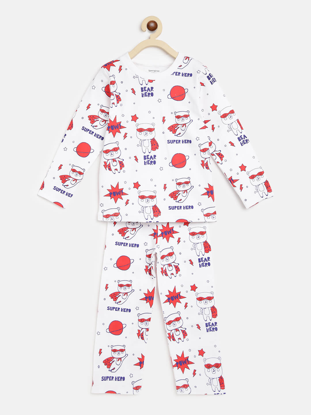 Berrytree Organic Night Suit Superhero BerryTree