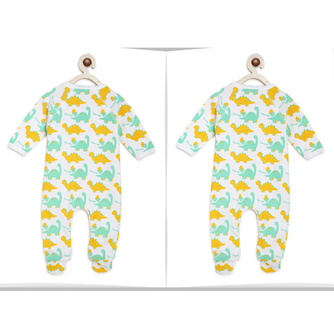 Twins Baby Boy/ Girl Dress: Green Dinos BerryTree