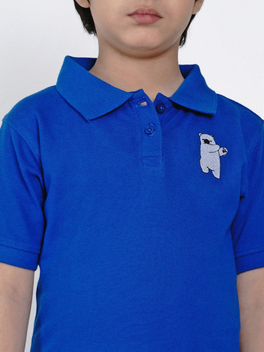 Berrytree Kids Tshirt Polar Bear Blue Berrytree Organic India