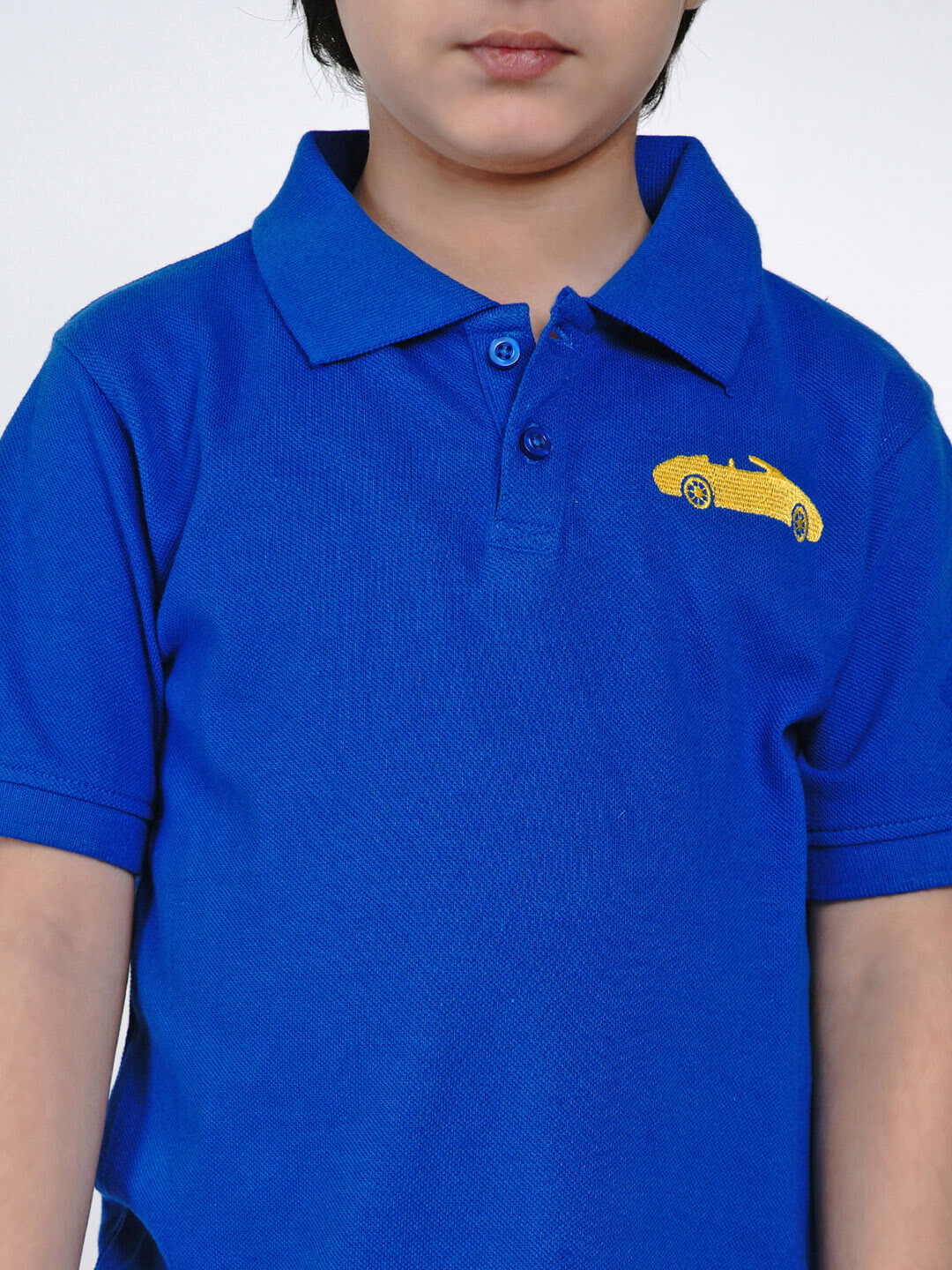 Berrytree Kids Polo Yellow Car Blue Berrytree Organic India