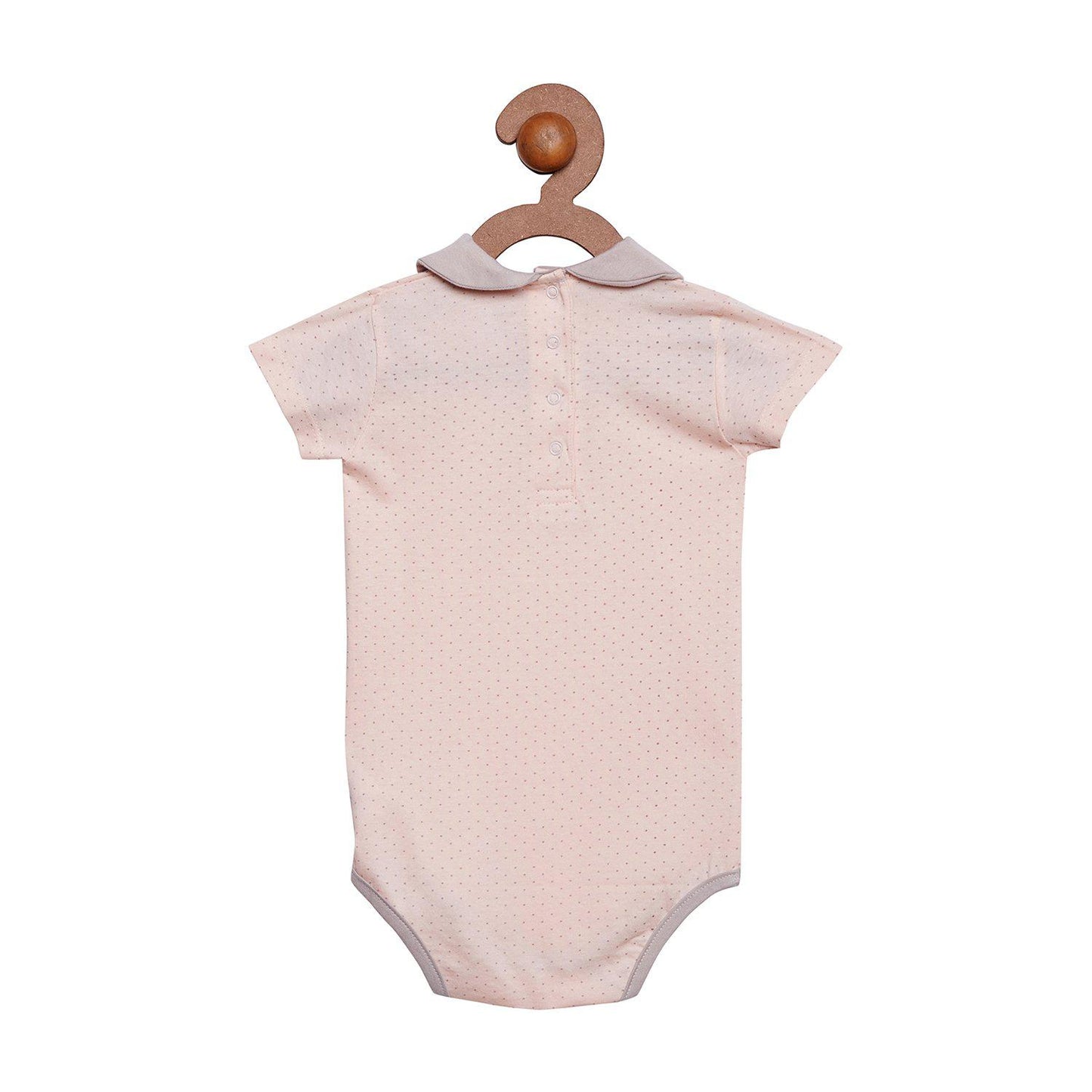 Berrytree Organic Cotton Baby Onesie Peter Pan Pink BerryTree