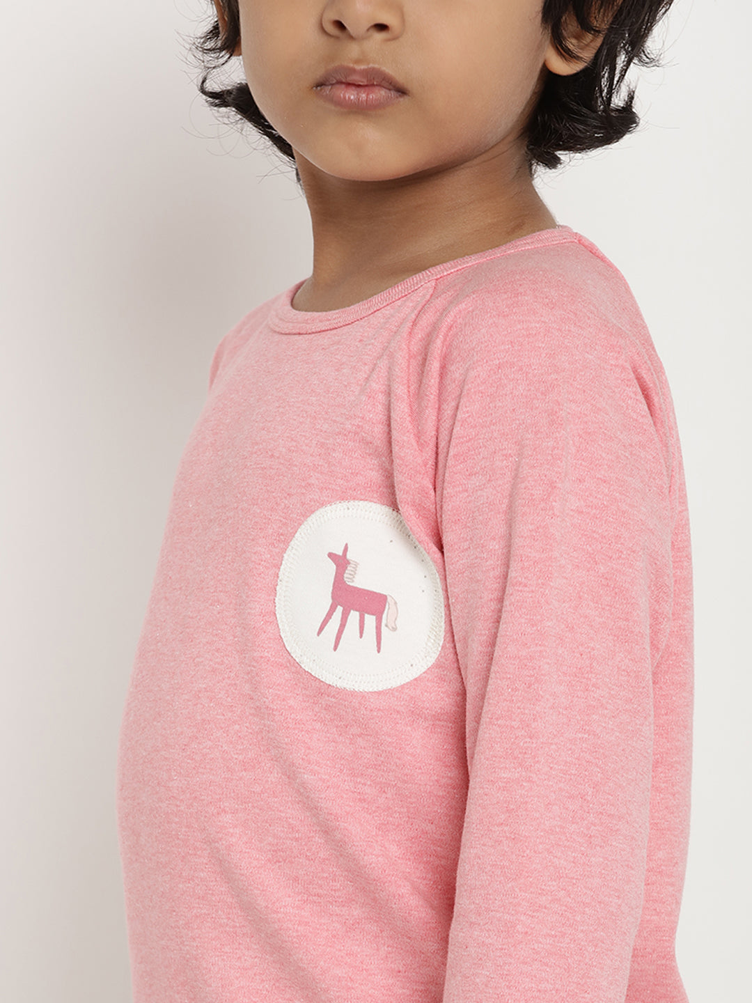 Berrytree Organic cotton Unisex Pink Reindeer Sweatshirt BerryTree