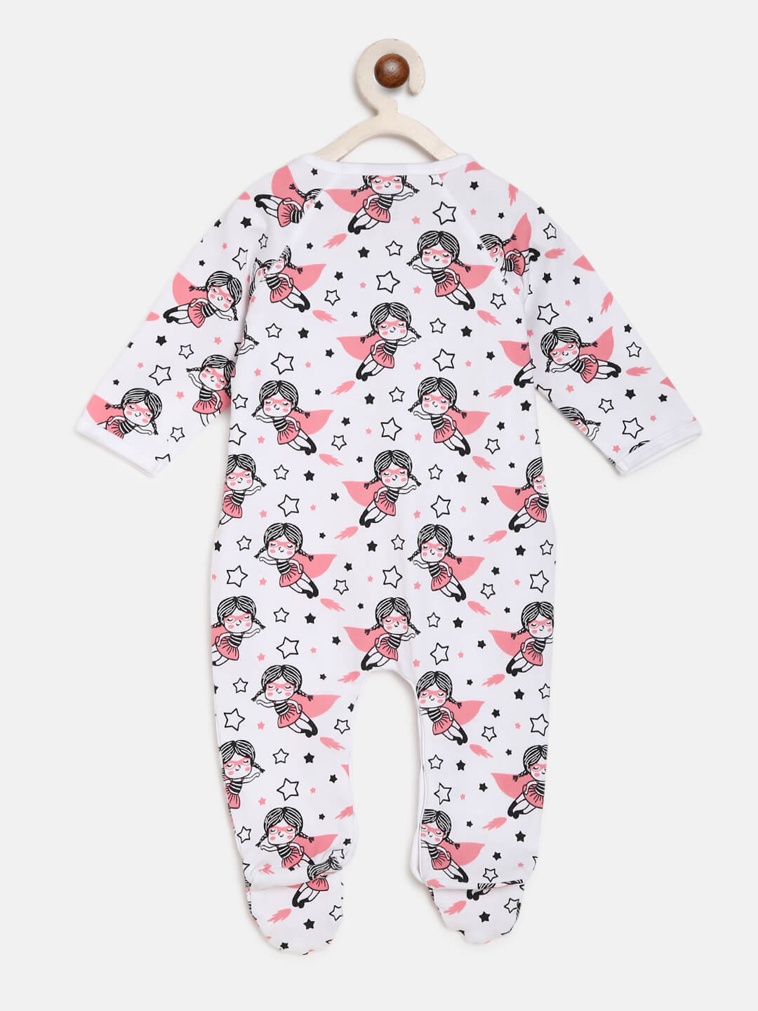 Berrytree Organic Cotton Baby Rompers : Super Girl BerryTree