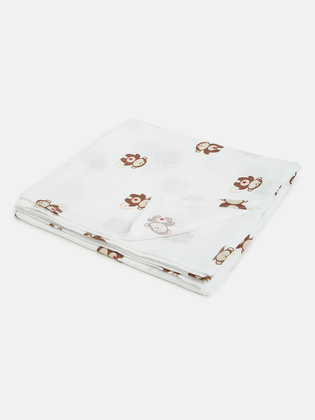 Berrytree Baby Swaddle / Wrap Blanket Brown Monkey BerryTree