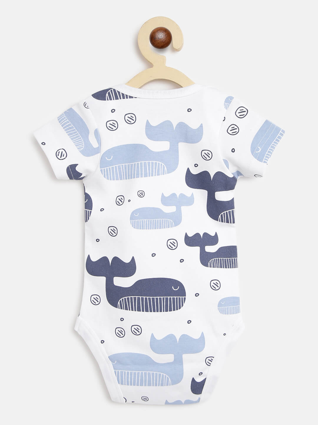 Berrytree Organic Onesies for Babies : Blue Whales BerryTree