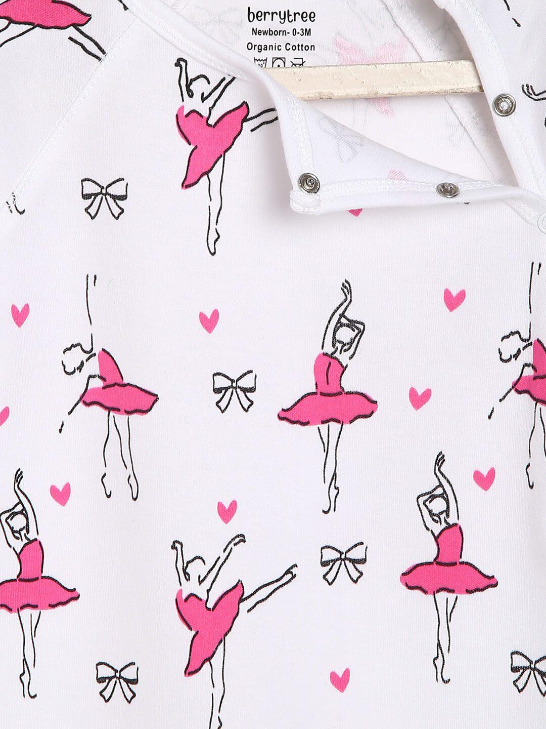 Berrytree Organic Cotton Baby Rompers : Ballerina BerryTree