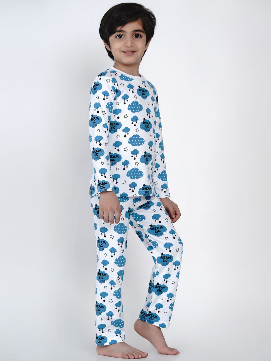 Berrytree Organic Night Suit Blue Cloud Boy BerryTree