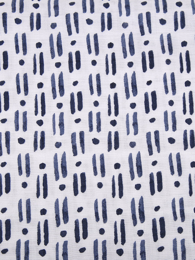 Berrytree Baby Swaddle/ Wrapping Cloth Blue Lines BerryTree
