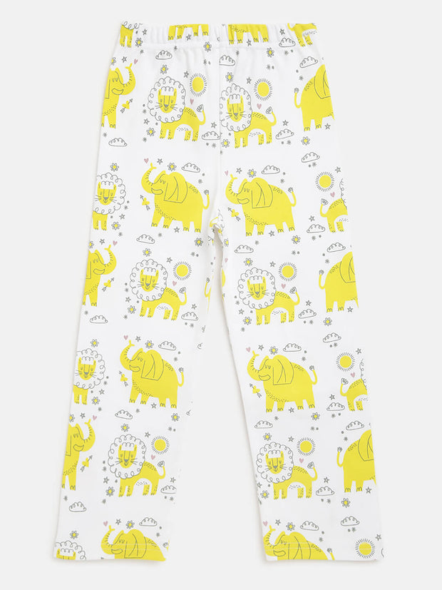 Berrytree Organic Night Suit Yellow Lion BerryTree