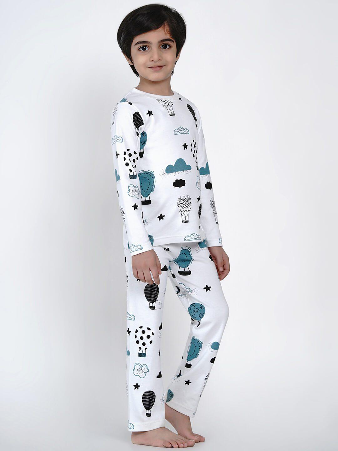 Berrytree Organic Night Suit Hot air Balloon Boy BerryTree