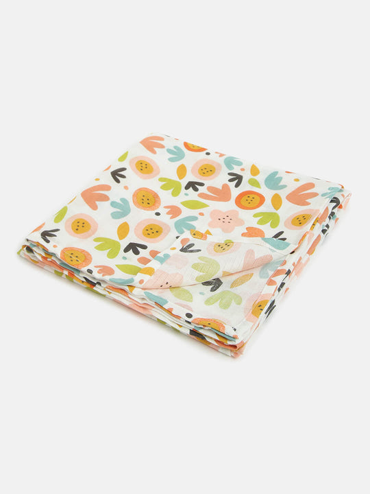 Berrytree Baby Swaddle / Wrap Blanket Leaves BerryTree