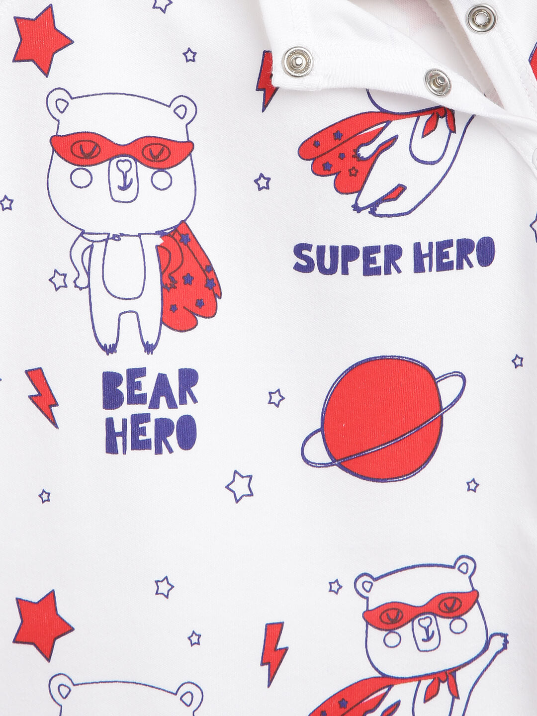 Berrytree Organic Cotton Baby Rompers : Superhero BerryTree