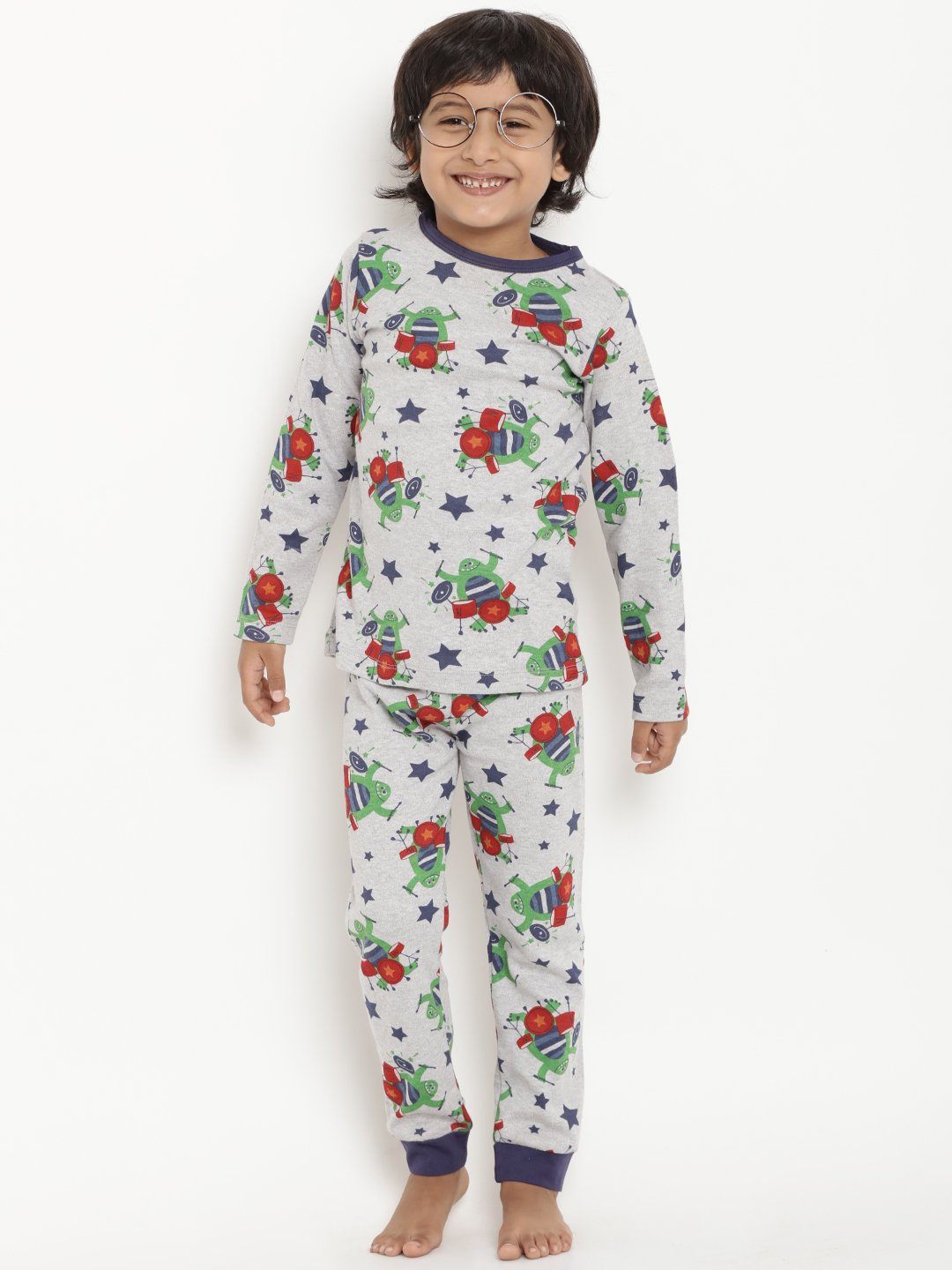 Berrytree Organic Unisex Night Suit- Rockband