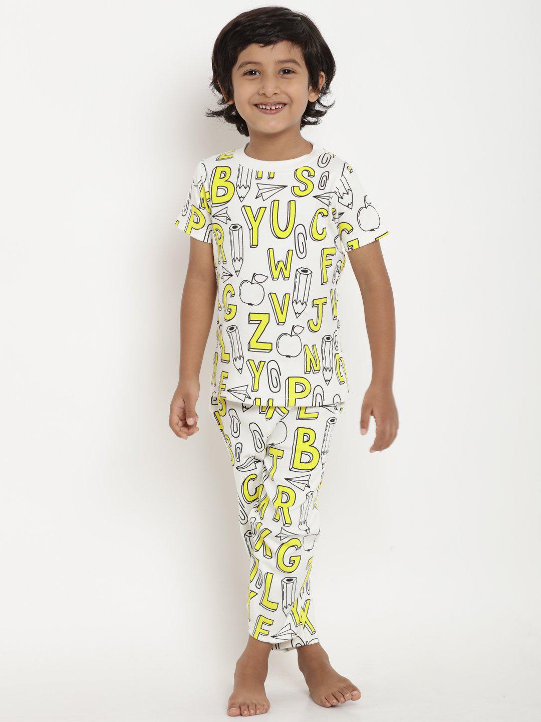 Berrytree Organic Night Suit Alphabets Boy BerryTree