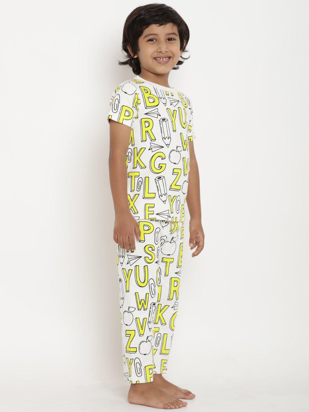 Berrytree Organic Night Suit Alphabets Boy BerryTree