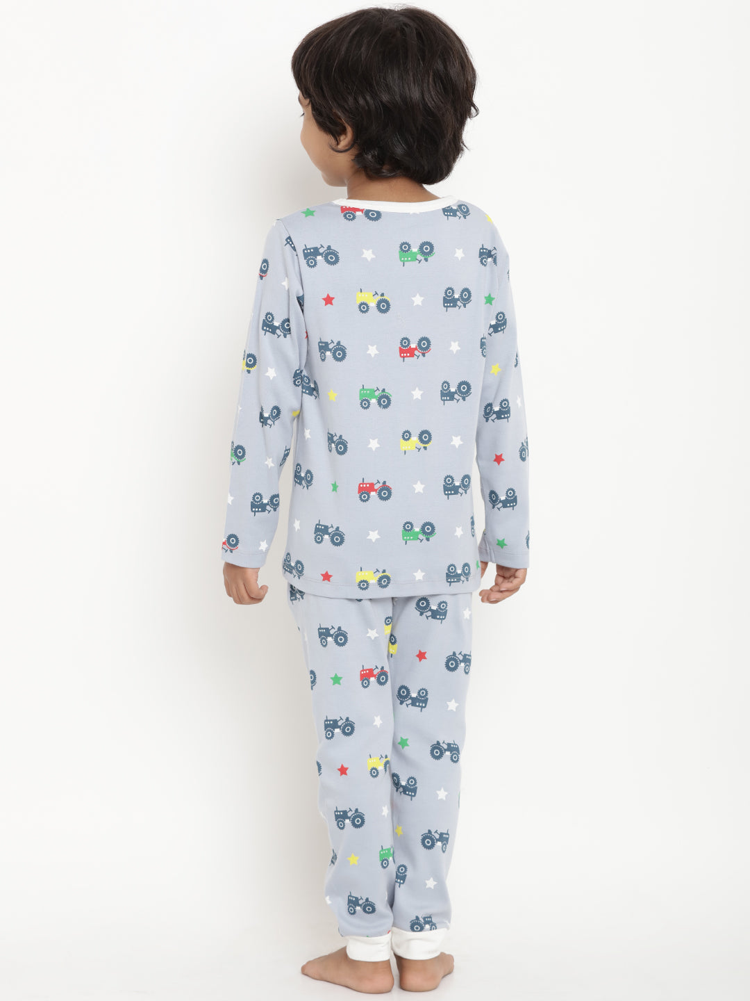 Berrytree Organic Unisex Night Suit- Trucks BerryTree