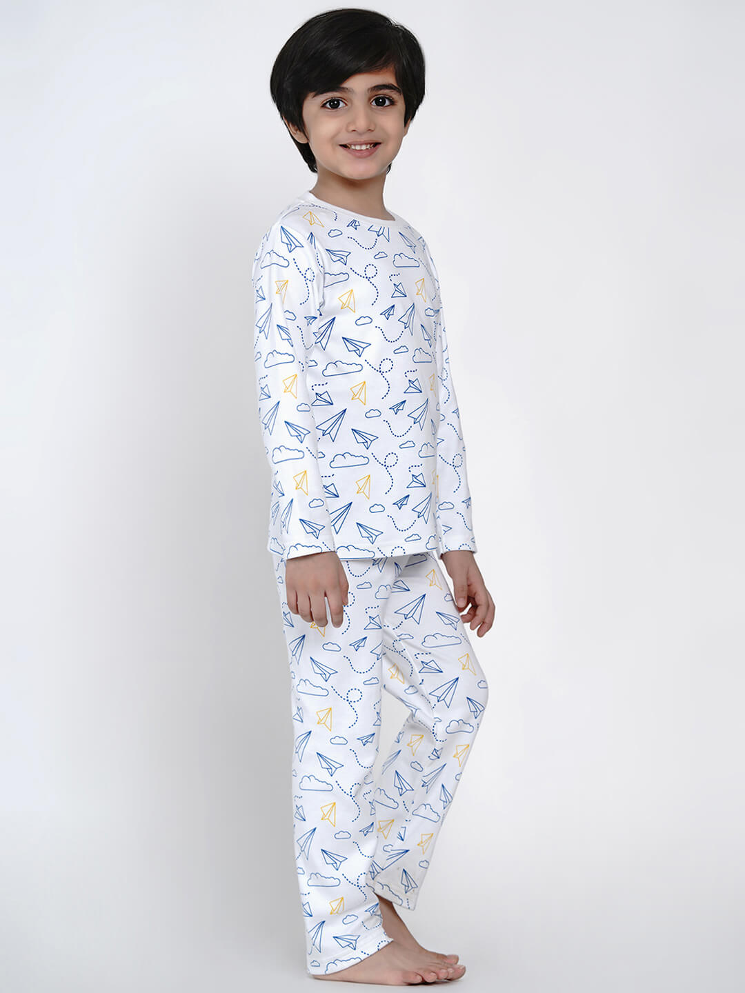 Berrytree Organic Night Suit Paper Plane Boy BerryTree