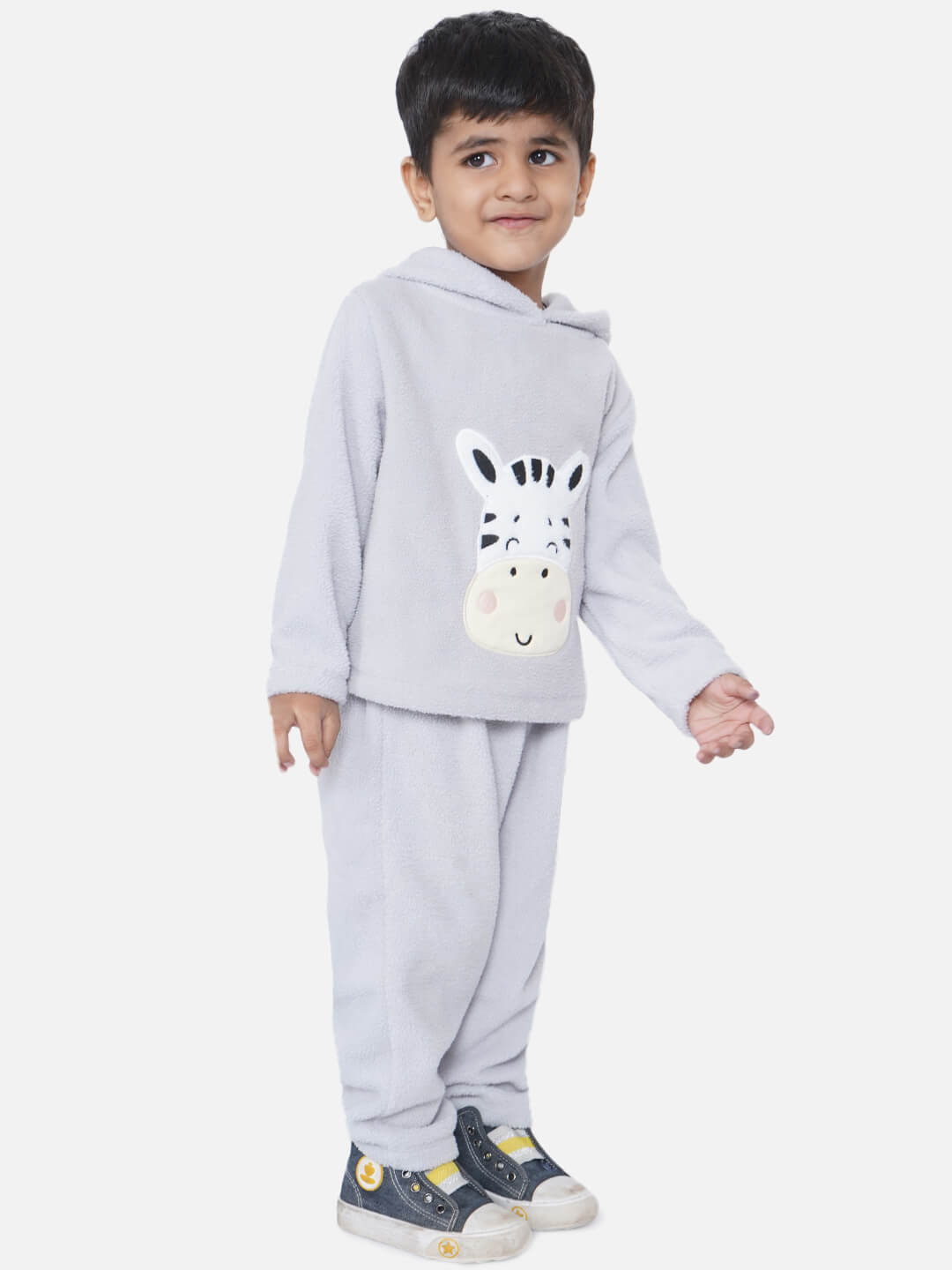 Berrytree Fleece Night Suit Boys: Zebra BerryTree