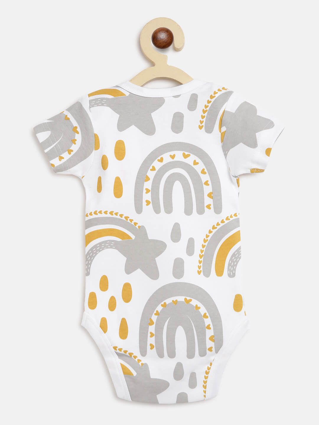 Berrytree Organic Onesies for Babies : Grey Stars Bold BerryTree