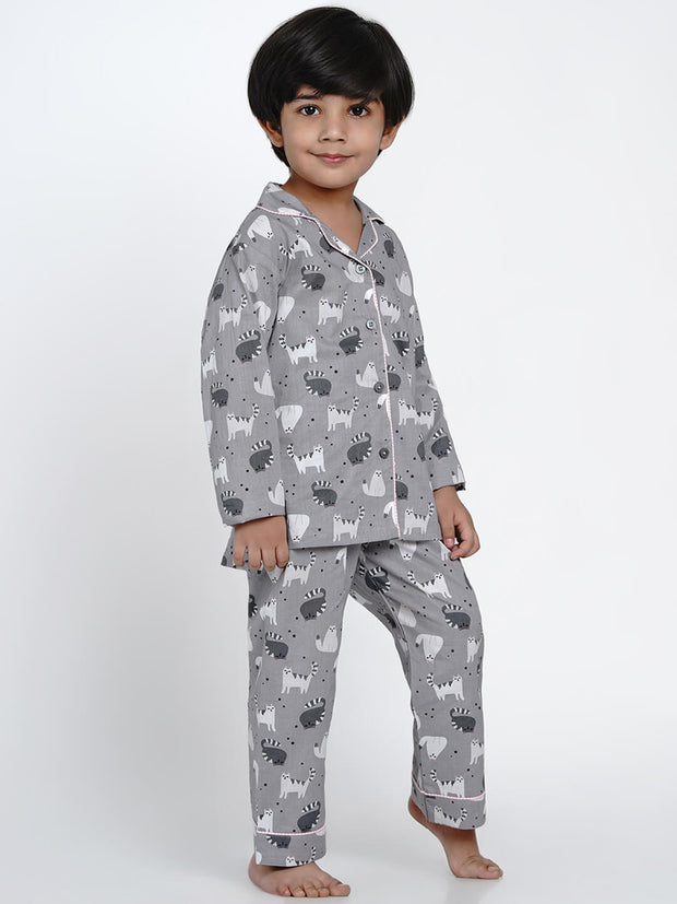 Printed T Shirt and Lower Boys Summer Cotton Night Suit, Packaging Type:  Packet at Rs 190/piece in Mumbai