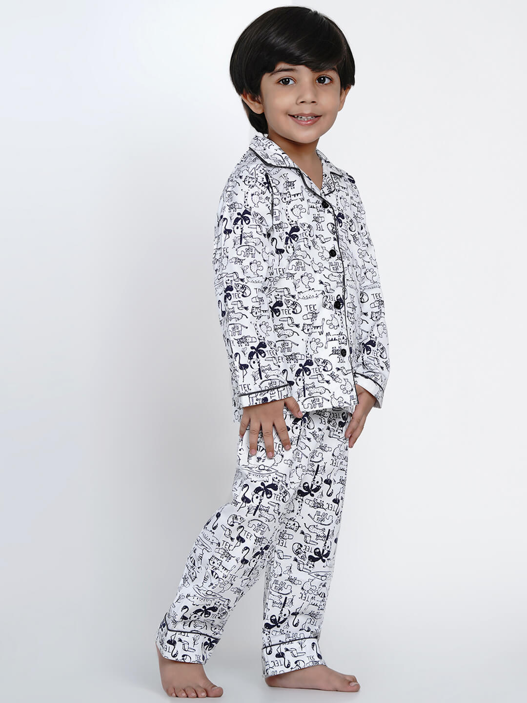 Berrytree Night Suit Blue Animals Boy BerryTree