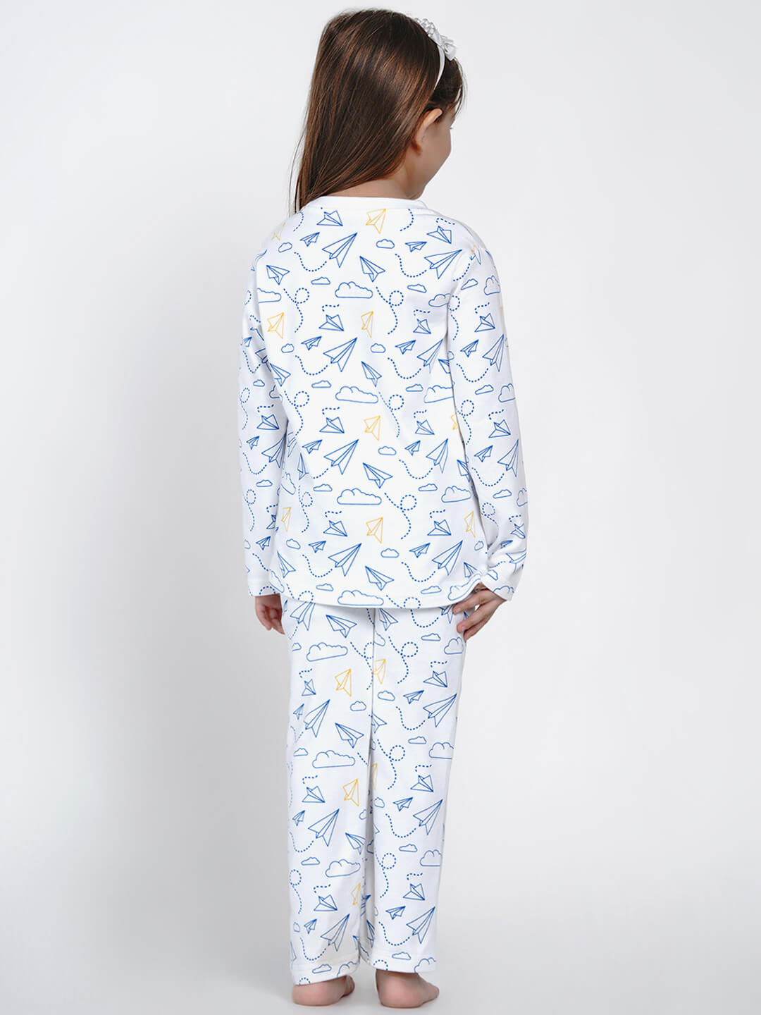 Berrytree Organic Night Suit Paper Plane Girl BerryTree